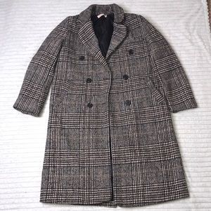 Plaid Trench Coat